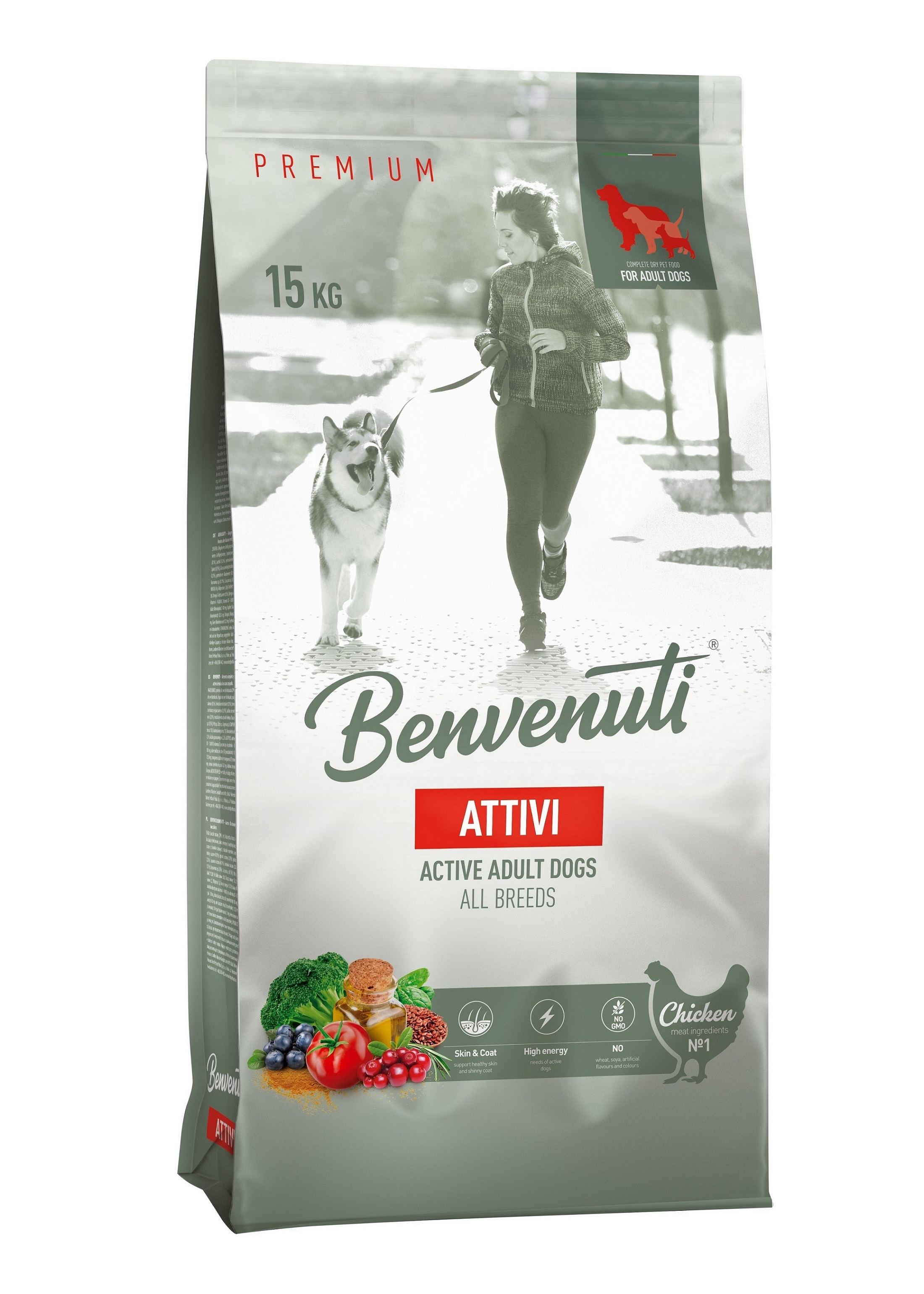 КОРМ «BENVENUTI» ДЛЯ ДОРОСЛИХ СОБАК УСІХ ПОРІД